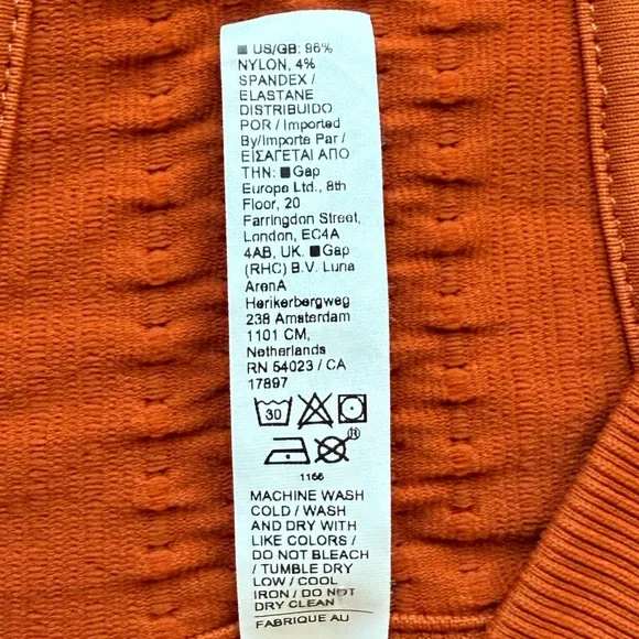 NWOT Athleta Flurry Seamless Cropped Hoodie in Foliage Orange Size S - Picture 13 of 13